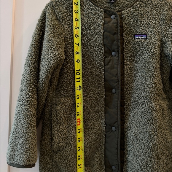 Patagonia Girls Los Gatos Fleece Cardigan Garden Green - Picture 15 of 16